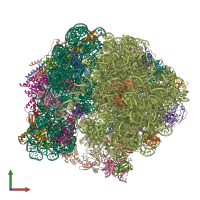 PDB entry 5zep coloured by chain, front view.
