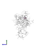 PALMITOLEIC ACID in PDB entry 6ahy, assembly 1, side view.