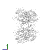 1,6-FRUCTOSE DIPHOSPHATE (LINEAR FORM) in PDB entry 6ald, assembly 1, side view.