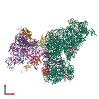 PDB entry 6awb coloured by chain, front view.