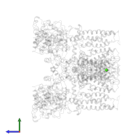 CALCIUM ION in PDB entry 6b5v, assembly 1, side view.