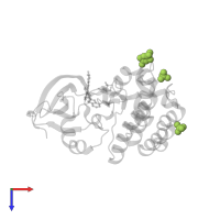 SULFATE ION in PDB entry 6bkh, assembly 1, top view.