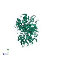 Tyrosine-protein phosphatase non-receptor type 11 in PDB entry 6bn5, assembly 1, side view.