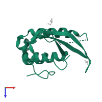 Phosphatidylinositol 4-phosphate 3-kinase C2 domain-containing subunit alpha in PDB entry 6bub, assembly 1, top view.