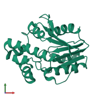 Phosphoenolpyruvate guanylyltransferase in PDB entry 6bwg, assembly 1, front view.