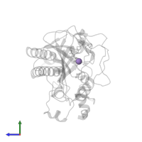 MANGANESE (II) ION in PDB entry 6cf3, assembly 1, side view.