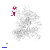 DNA-directed RNA polymerase III subunit RPC9 in PDB entry 6cnf, assembly 1, side view.