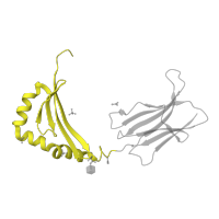 The deposited structure of PDB entry 6cpl contains 1 copy of CATH domain 3.10.320.10 (Class II Histocompatibility Antigen, M Beta Chain; Chain B, domain 1) in HLA class II histocompatibility antigen, DRB1 beta chain. Showing 1 copy in chain B.