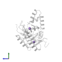 MANGANESE (II) ION in PDB entry 6dk4, assembly 1, side view.