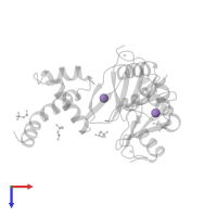 MANGANESE (II) ION in PDB entry 6dk4, assembly 1, top view.