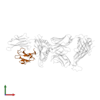 Beta-2-microglobulin in PDB entry 6dkp, assembly 1, front view.