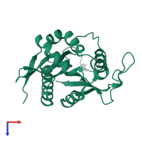 Beta-alanyl-bioamine nonribosomal peptide synthetase ebony in PDB entry 6dyo, assembly 1, top view.