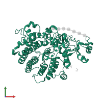 SusD/RagB family nutrient-binding outer membrane lipoprotein in PDB entry 6e61, assembly 2, front view.