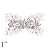 1,2-ETHANEDIOL in PDB entry 6ech, assembly 1, top view.