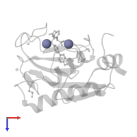 ZINC ION in PDB entry 6ekn, assembly 1, top view.