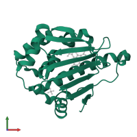 Heat shock protein HSP 90-alpha in PDB entry 6eln, assembly 1, front view.
