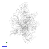 MAGNESIUM ION in PDB entry 6eu2, assembly 1, side view.