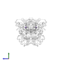 MANGANESE (II) ION in PDB entry 6ev8, assembly 1, side view.