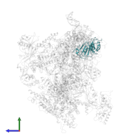 TATA-box-binding protein in PDB entry 6f42, assembly 1, side view.