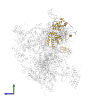 Transcription factor IIIB 70 kDa subunit in PDB entry 6f42, assembly 1, side view.