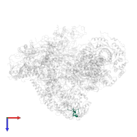 DNA-directed RNA polymerase III subunit RPC10 in PDB entry 6f42, assembly 1, top view.