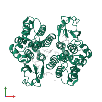 GST N-terminal domain-containing protein in PDB entry 6f4k, assembly 1, front view.