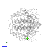 CALCIUM ION in PDB entry 6f4k, assembly 1, side view.