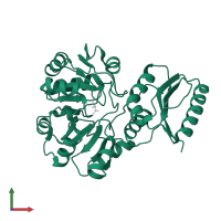 Threonylcarbamoyl-AMP synthase in PDB entry 6f87, assembly 1, front view.