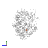 BORIC ACID in PDB entry 6f9u, assembly 1, side view.