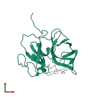 Peptidase S29 domain-containing protein in PDB entry 6fe6, assembly 1, front view.