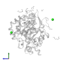 CHLORIDE ION in PDB entry 6fmd, assembly 1, side view.