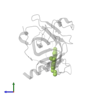 [9-ethyl-7-(5-methylthiophen-2-yl)carbazol-3-yl]methyl-methyl-azanium in PDB entry 6gge, assembly 1, side view.