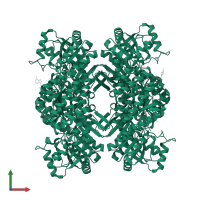 Aldehyde dehydrogenase domain-containing protein in PDB entry 6gvs, assembly 1, front view.