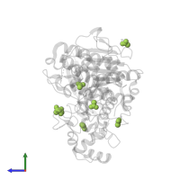 ACETATE ION in PDB entry 6h18, assembly 1, side view.