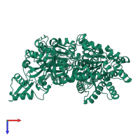 Type I restriction enzyme EcoR124I/EcoR124II endonuclease subunit in PDB entry 6h2j, assembly 1, top view.