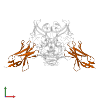 Nanobody (VHH) Nano-7 in PDB entry 6h6y, assembly 1, front view.