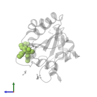 (2~{S})-2-[2-chloranylethanoyl-(3-chloranyl-4-methoxy-phenyl)amino]-~{N}-(2-phenylethyl)-2-thiophen-2-yl-ethanamide in PDB entry 6hkq, assembly 1, side view.