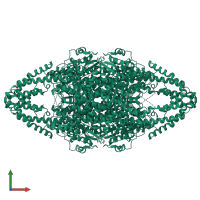 Phenylalanine ammonia-lyase 1 in PDB entry 6hqf, assembly 1, front view.