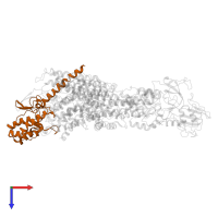 Potassium-transporting ATPase KdpC subunit in PDB entry 6hra, assembly 1, top view.