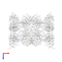 MAGNESIUM ION in PDB entry 6hvt, assembly 1, top view.