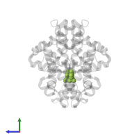 4-propan-2-ylphenol in PDB entry 6i65, assembly 1, side view.