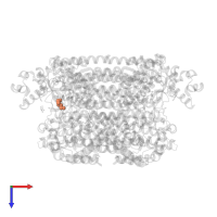 DI(HYDROXYETHYL)ETHER in PDB entry 6ien, assembly 1, top view.