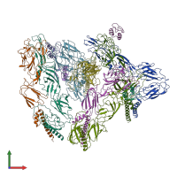 PDB entry 6imm coloured by chain, front view.
