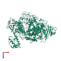 Type V CRISPR-associated protein Cpf1 in PDB entry 6iv6, assembly 1, top view.