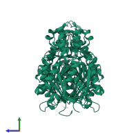 A. acutangulus PKS2 in PDB entry 6j1m, assembly 1, side view.