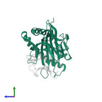 Ig-like domain-containing protein in PDB entry 6j2i, assembly 1, side view.