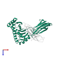 Ig-like domain-containing protein in PDB entry 6j2i, assembly 1, top view.