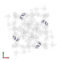 Calmodulin-1 in PDB entry 6jii, assembly 1, front view.