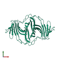 Mammalian ependymin-related protein 1 in PDB entry 6jl9, assembly 1, front view.