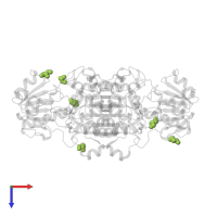 GLYCEROL in PDB entry 6juk, assembly 1, top view.